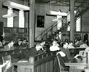 The Library when located in the Nott Memorial