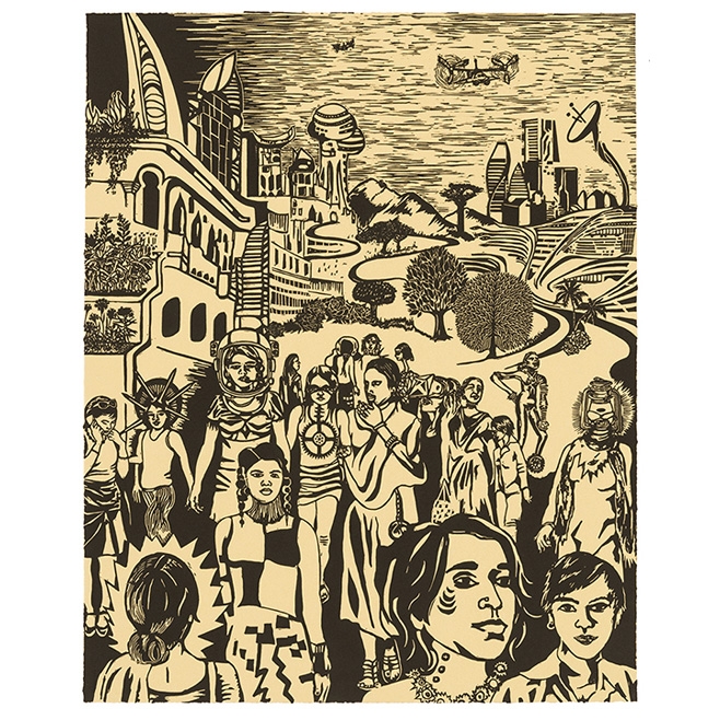 Chitra Ganesh, Sultana’s Dream: City in Broad Daylight, 2018