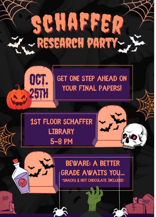 halloween research party flyer