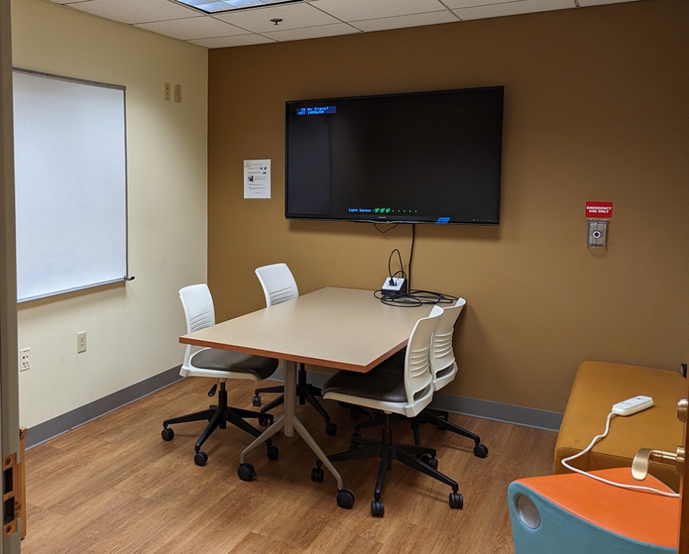 Group Study Room in the Library Basement