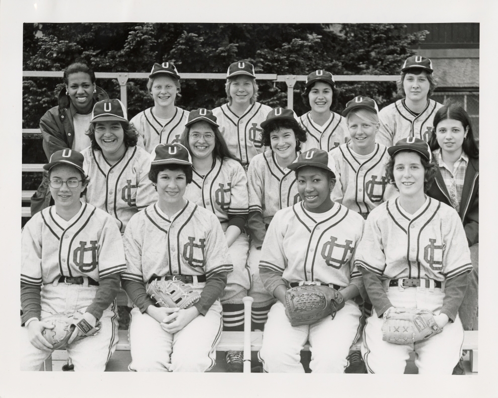 Womens softball team picture, 1974