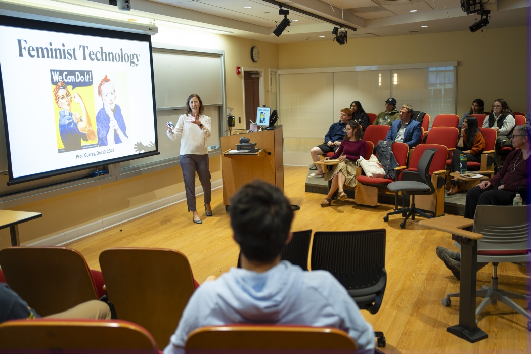 Prof. Jennifer Currey delivers the annual STS lecture as part of STS-101