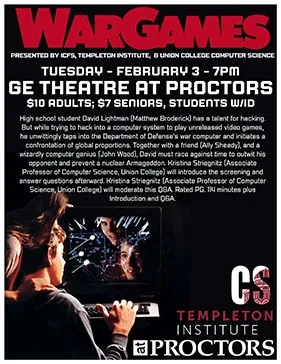 "War Games" Viewing Flyer