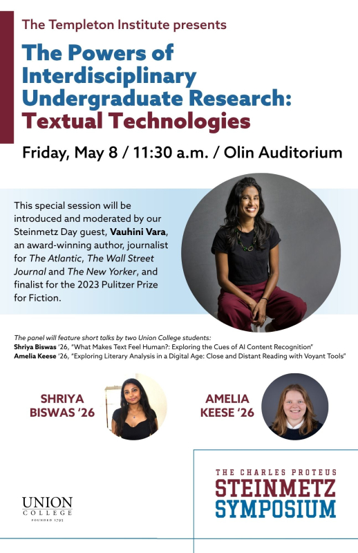 Poster for Templeton Special Panel Event at Steinmetz