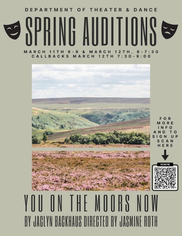 Spring auditons poster