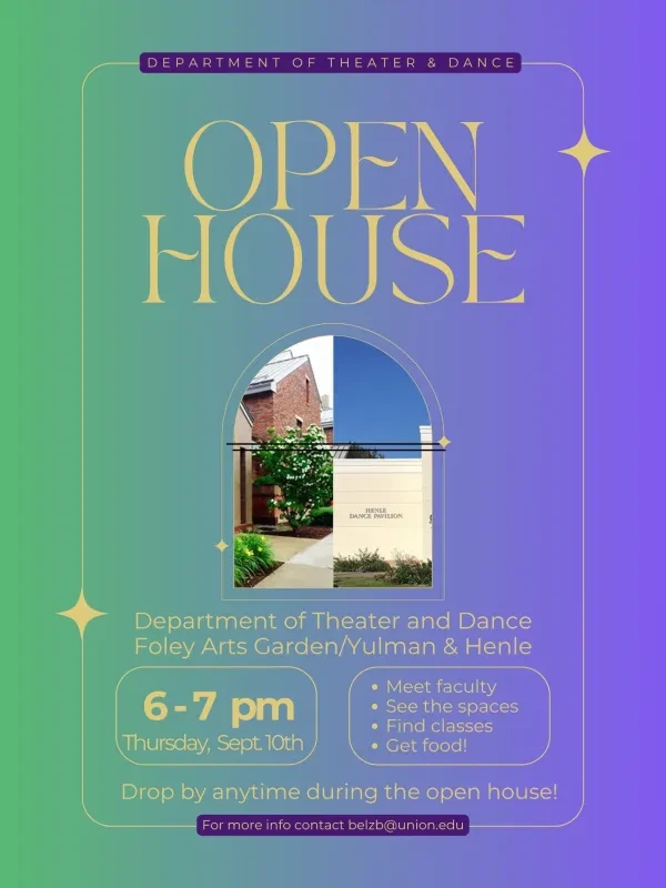 Sept. 10 open house 6-7 pm