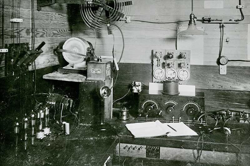 The radio set, Union College 1920