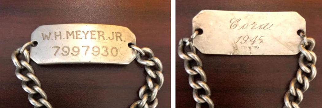The discovery of this bracelet buried on campus for nearly 70 years raised an intriguing question: what became of the couple whose names were inscribed on the jewelry?