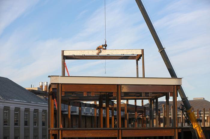 Topping off of Science and Engineering complex from a distance