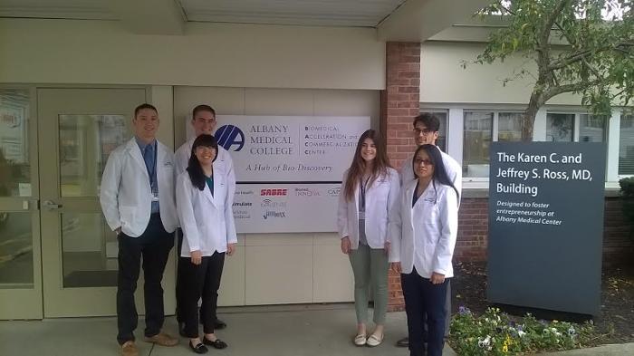 Six seniors were chosen to participate in a new immersion program in partnership with Albany Medical College. The six are: Nicholas Williams, Matthew Drum, Lianna Gangi, Sonja Hansson, Luke McCaffrey and Yesenia Castelan.