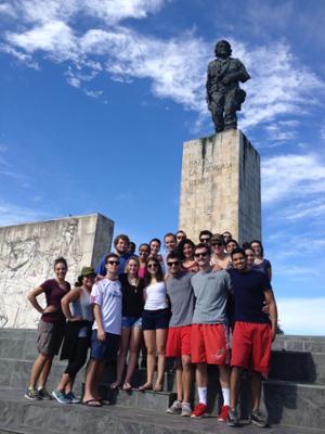 Group shot of students in Cuba