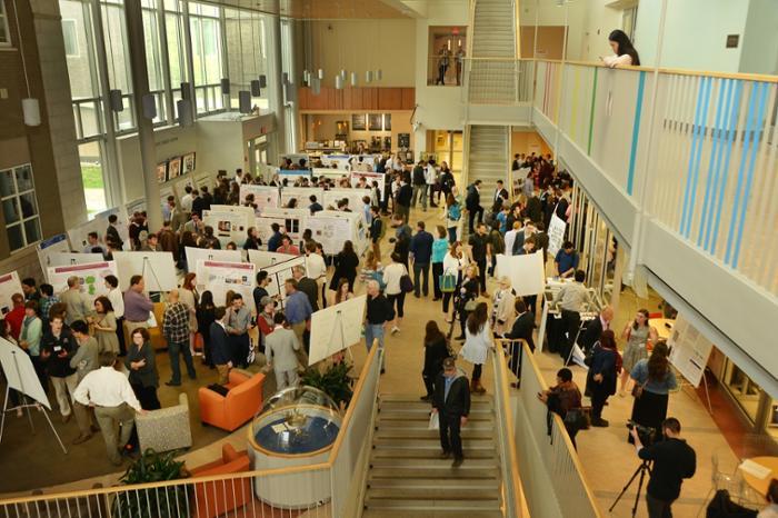 The Steinmetz Symposium featured more than 65 poster presentations in the Wold Atrium.