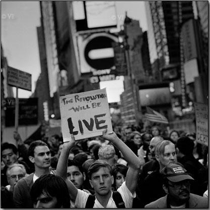 Giclee print from #Occupywallstreet Oct. 15, 2011 © Ashley Gilbertson/VII