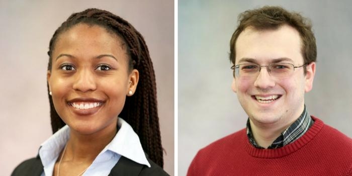 NSF Graduate Research award winners Olivia Britton and James Bogg