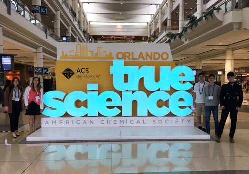Students at a chemistry conference.