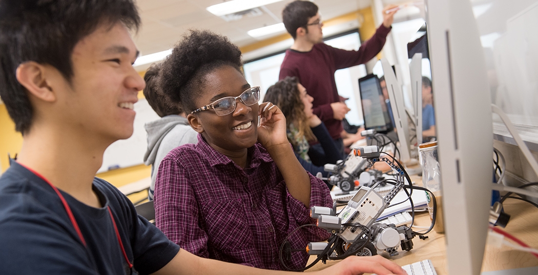 Robotics class with Professor John Rieffel
