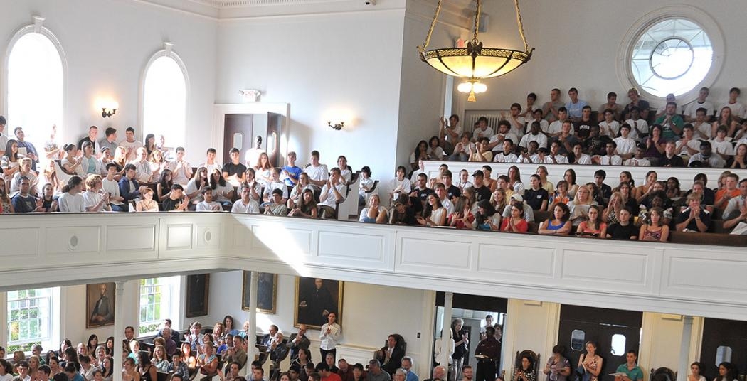 Balcony seating during Convocation