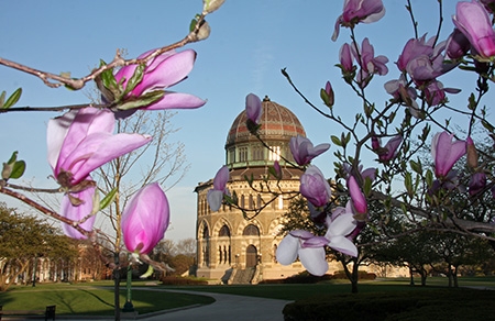 Nott Memorial spring view