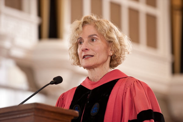 Martha Nussbaum speaks on the value of a liberal arts education at Founders Day Thursday. 