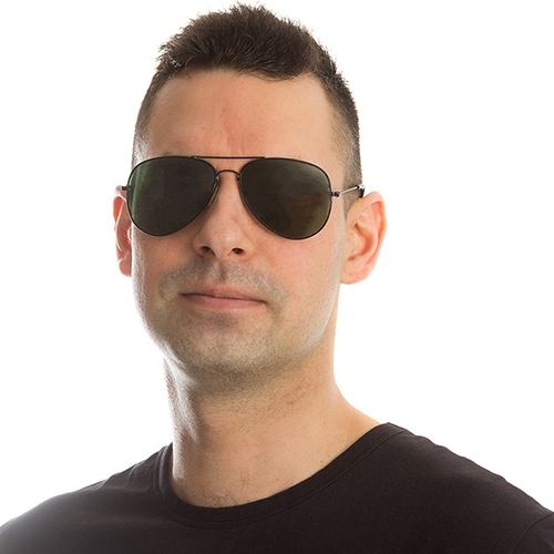 Photograph of person with sunglasses