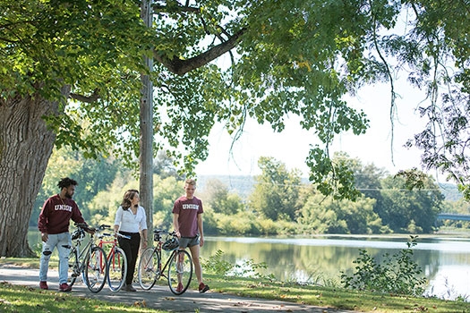 Bike trail along the Mohawk River