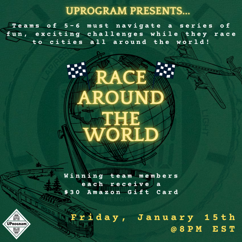 Race Around the World event poster