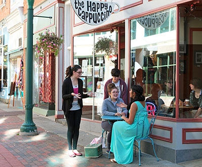 Union students on Jay Street