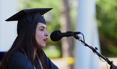 Nimra Shabbir was selected to be the student speaker at Commencement for the Class of 2021