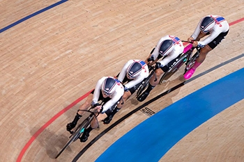 Olympian Emma White '19 and Team USA earn bronze in cycling team pursuit