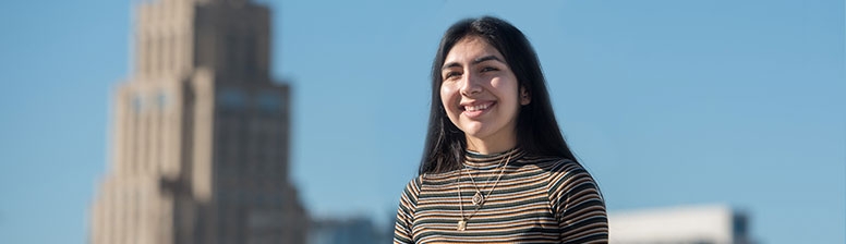 ANTHROPOLOGY AND PSYCHOLOGY MAJOR APRYL TOVAR ‘21 INTERNED AT GLIDE, A NATIONALLY RECOGNIZED CENTER FOR SOCIAL JUSTICE BASED IN SAN FRANCISCO.