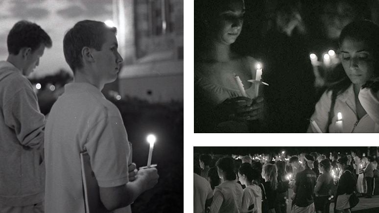 Students gather to remember the fallen on 9/11