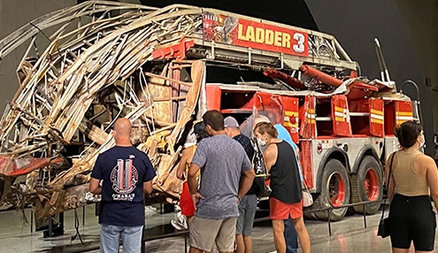 Ladder 3 display at the 9/11 Memorial Museum