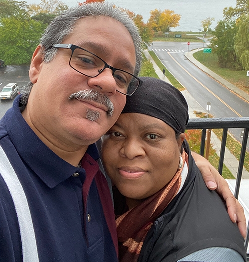 Carlos and Marella Nieves on vacation in Niagara Falls