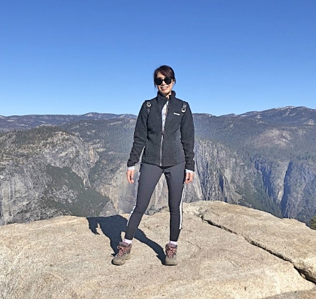 Alicia Dang on a hike in Yosemite National Park