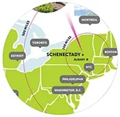 Locations on map smaller