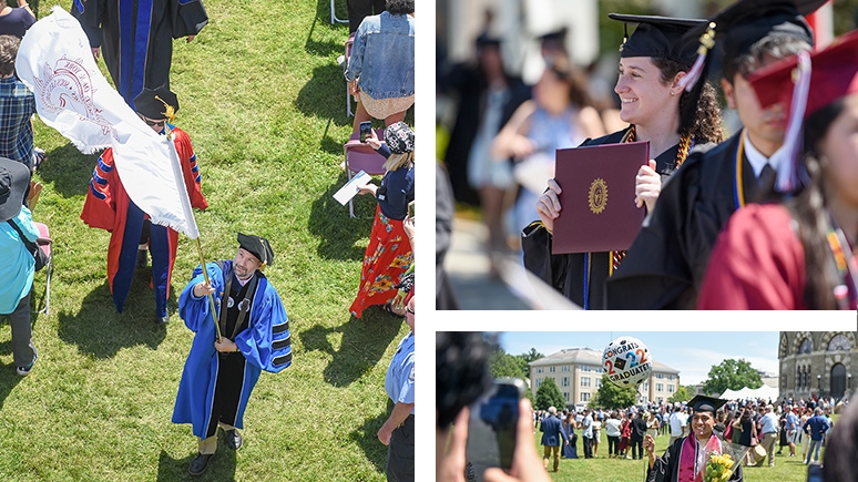 A collage of Commencement 2022 photos