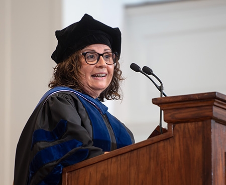 Maritza Osuna, senior lecturer of Spanish, was awarded the Stillman Prize for Faculty Excellence in Teaching.