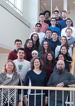 The Aerogel Lab with, front row, from left, Ann Anderson, Mary Carroll and Brad Bruno