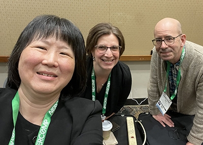 Ellen Yu, Joanna DiPasquale and Ken George at recent NERCOMP conference