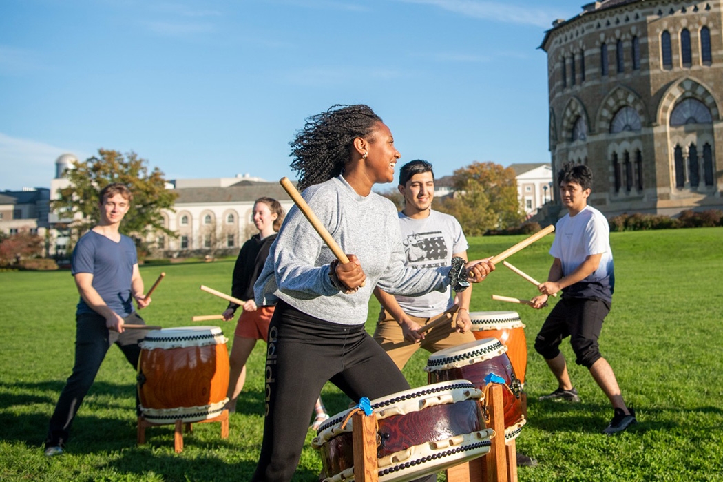 Union College Japanese drumming ensemble