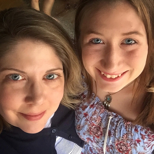 Victoria Rotondi with her niece, Katie