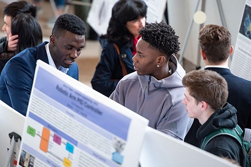 Students at Steinmetz  poster session