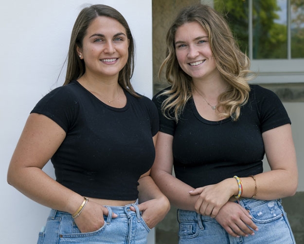 Sophie Brown ‘23 and Melissa Murphy ‘23 decided to audition together for the role of student speaker at commencement. A committee selected them for the honor. 
