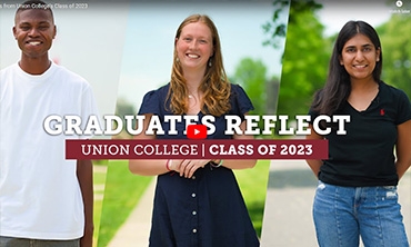 A graphic that reads Union students reflect