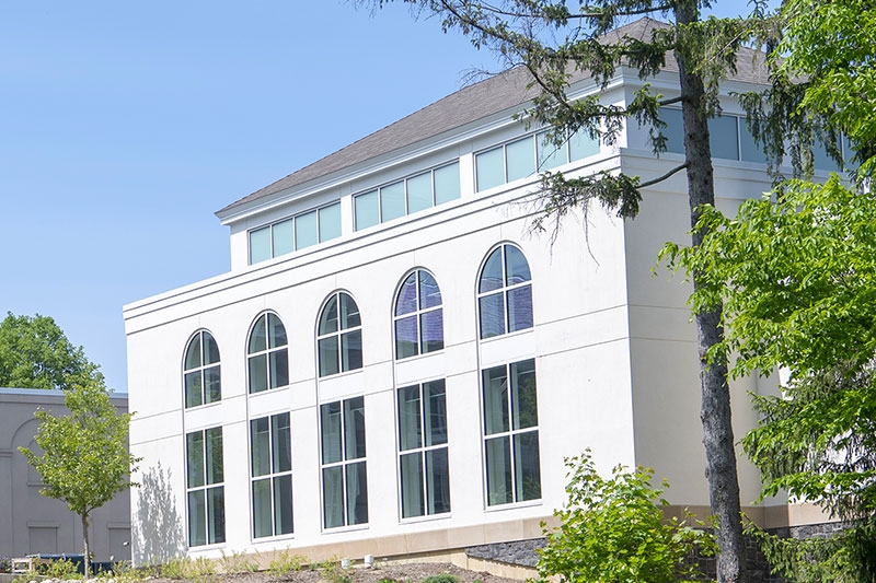 An exterior view of he Henle Dance Pavilion