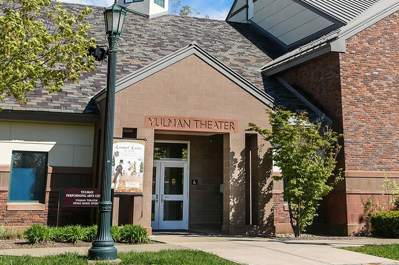 An exterior view of Yulman Theater
