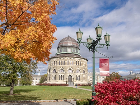 A fall view of the Nott Memorial