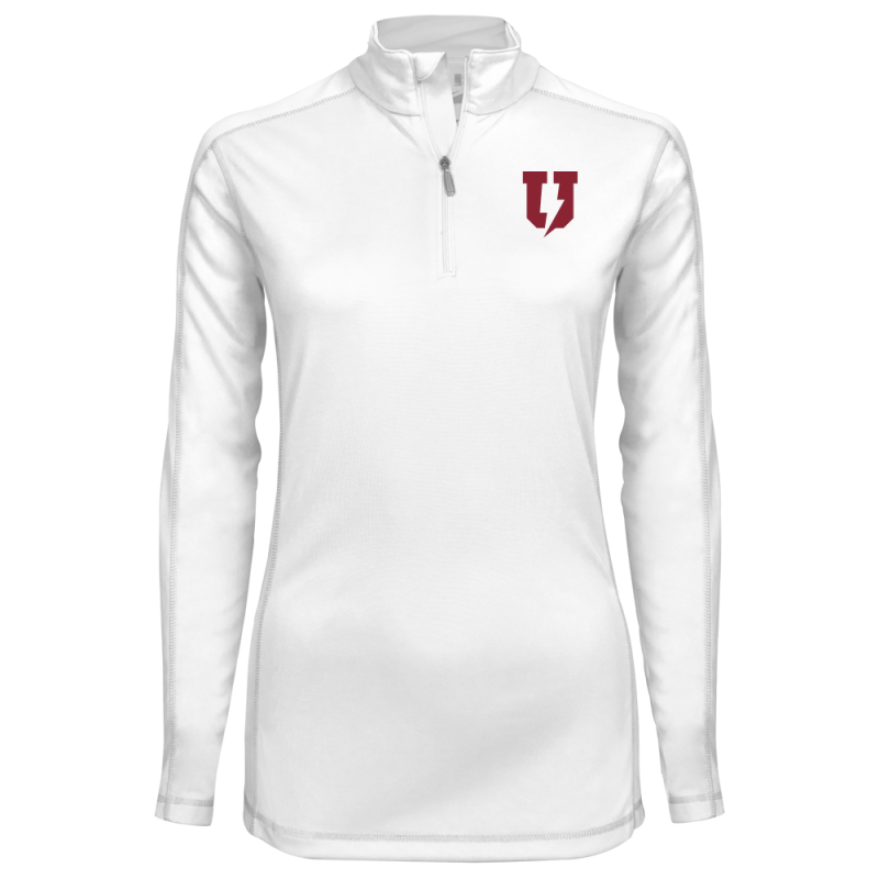 White long sleeve shirt with garnet bolt U