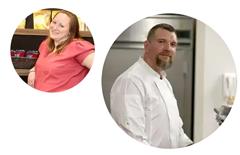Two food service workers associated with Union College Hospitality