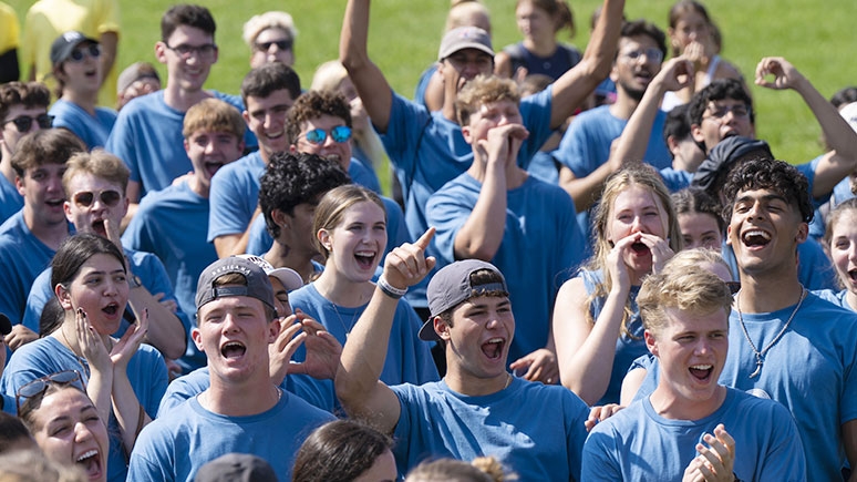 Cheering at Minerva Olympics